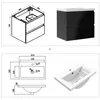 Waschtisch mit Unterschrank 60cm Alast Badmöbel Set Produktbild-Vorschau 5