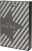 A dark gray box with a diagonal stripe pattern and a Christmas tree graphic. The text "MERRY CHRISTMAS" is visible. Náhled obrázku produktu
