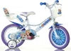 A children's bicycle with a 'Snow Queen' theme, featuring characters from the movie. Voir les images du produit