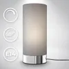 Lampe de table en tissu gris I fonction tactile I 3 fois Voir les images du produit 3