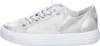 A side view of a gold metallic leather sneaker with white laces and a white sole. Produktbild-Vorschau