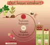 An illustration showing the process of extracting ingredients from plants for a supplement. Anteprima dell’immagine prodotto