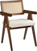 BELIANI Lot de 2 chaises de salle à manger marron et beige Voir les images du produit 4