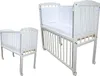 Beistellbett 90x40 cm mit Matratze, Nestchen und Räder Produktbild-Vorschau 1