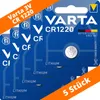 A retail package of Varta CR 1220 lithium coin cell batteries. Produktbild-Vorschau
