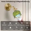 2 Stück Wandleuchte Vintage Grün Maiglöckchen Glas Produktbild-Vorschau 4