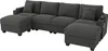 Merax U-förmiges Ecksofa 6-Sitzer, Soffa mit Produktbild-Vorschau 9
