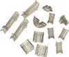 A collection of transparent gray plastic building pieces for a marble run. Anteprima dell’immagine prodotto