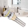 Ablaufgarnitur aus Edelstahl für Waschbecken im Badezimmer Produktbild-Vorschau 3