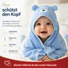 Textom Premium Kids Kapuzenhandtuch 80x80 cm Baby Badetuch Produktbild-Vorschau 3