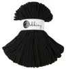 Premium Black Baumwolle Kordels 5mm 100m Produktbild-Vorschau 1