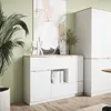 Kredenc Vicco Betti Bílá/Sonoma 120 x 83.6 cm 2x dvířka, 2x Náhled obrázku produktu 4