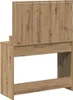 A back view of a wooden dressing table with a mirror. Náhled obrázku produktu