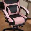 Kawaii gaming stoel, met voetsteun, dubbele lendensteun, Productafbeelding-voorbeeld 16