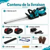 AJIEQAQ Taille-haie sans fil 21V, Moteur Brushless 1000W, Voir les images du produit 8