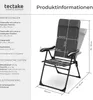 tectake® Campingstuhl Müritz Belastbarkeit 120 kg, 57 x 65 Produktbild-Vorschau 5