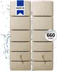 4rain Réservoir Mural Ensemble SLIM 660 L, beige sable 2x Voir les images du produit 1