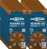 Multiple packs of hearing aid batteries are displayed. Produktbild-Vorschau
