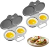 Cuisinière à œufs pour micro-ondes - Lot de 2 - Pour 2 œufs Voir les images du produit 1