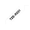 Brother TZe-R231 - Schwarz auf Weiß - Rolle (1,2 cm x 4 m) Produktbild-Vorschau 5