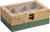 Scatola per tè KESPER in bambù ® - 6 scomparti - verde con Anteprima dell’immagine prodotto 2
