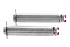 Two metal springs with red ends on a white background. Produktbild-Vorschau