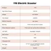 Y16 Hochwertiger Zweisitzer‑Elektroroller, 14‑Zoll Produktbild-Vorschau 17