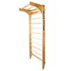 A wooden wall-mounted fitness ladder with rungs. Produktbild-Vorschau