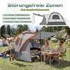 Sekey Kuppelzelt 4 Personen mit Vorzelt & Markise, Pop Up Produktbild-Vorschau 5