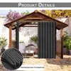 Outdoor Vorhang Wasserdicht Ösen Haken, Außenvorhang Produktbild-Vorschau 2
