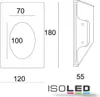 ISOLED Gips-Wand-Einbauleuchte, viereckig, GU4/MR11, große Produktbild-Vorschau 12