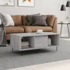 The Living Store Couchtisch Grau Sonoma 90x50x36,5 cm Produktbild-Vorschau 2