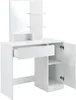 Frisierkommode mit Spiegel Schrank und Schublade Produktbild-Vorschau 3