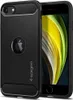 A black iPhone SE 2020/2022 case with the Spigen logo and Apple logo visible. Produktbild-Vorschau