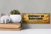 Holzschild Spruch 27x10cm Oldtimer im Ruhestand kein Rost Produktbild-Vorschau 4