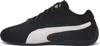 A side view of a black Puma Speedcat OG shoe with a white stripe. Voir les images du produit