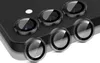 A close-up of multiple camera lens protectors arranged on a dark surface, likely a phone. Produktbild-Vorschau