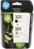 HP 301 - 2 balenia - čierna, farebná (azúrová, purpurová, Náhľad obrázku produktu 40