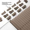 Sonello Plissee Klemmfix ohne Bohren 70cm x 220cm Braun Produktbild-Vorschau 5
