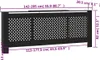 vidaXL Obudowa grzejnika z płyty MDF czarna 205 cm Podgląd zdjęcia produktu 16