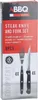 A product box for a steak knife and fork set. Voir les images du produit
