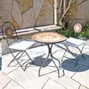 LEX Mosaik Eisen Bistro-Set Tisch+2 Stühle inkl. 2 Produktbild-Vorschau 4