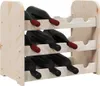 vidaXL Stojan na víno 43x25x37 cm z masivního borovicového Náhled obrázku produktu 4