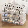 Transparentes 40 x 30 x 21 cm Schuhregal, Stapelbarer Produktbild-Vorschau 2