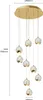 Lucande LED-Hängelampe Hayley, Ø 40 cm, 9-flg., gold, Glas Produktbild-Vorschau 15