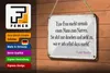Blechschild Spruch 18x12cm Frau macht nie Mann zum Narren Produktbild-Vorschau 3