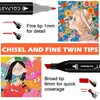 Alkohol Marker Set 120 Farben Twin Marker Filzstifte für Produktbild-Vorschau 2