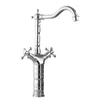 A silver-colored faucet on a white background. Produktbild-Vorschau