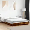 vidaXL Rám postele s LED kouřovým dubem 120x200cm materiál Náhled obrázku produktu 2