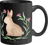 Mr. & Mrs. Panda Tasse Hase Sitzen - Schwarz - Geschenk, Produktbild-Vorschau 1